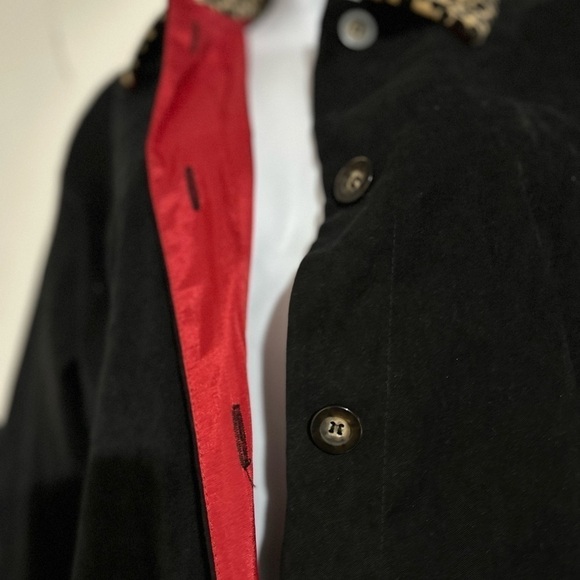 VINTAGE Jessica Howard Women’s Black Jacket with Leopard trim! - Picture 4 of 5